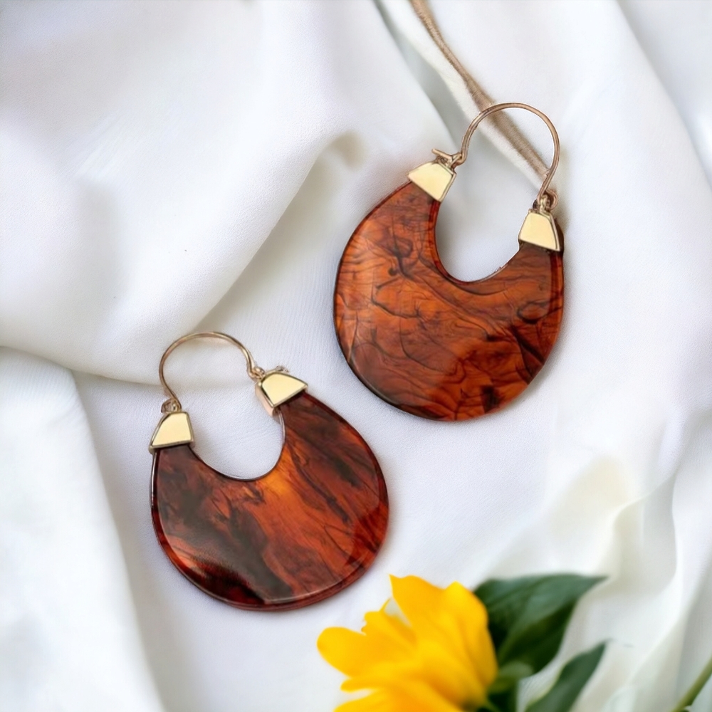 Stunning hoop earrings - Picture 7 of 14